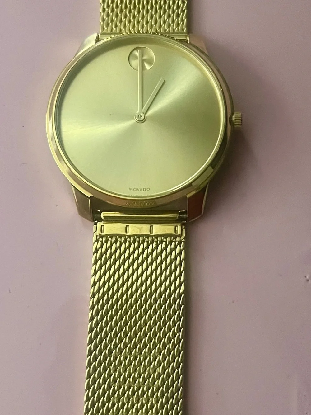 Minimalist Gold Mesh Strap Watch - Gold